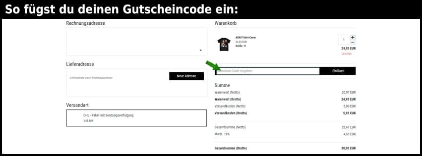 allesodernix-shop Gutschein einfuegen und sparen schwarz