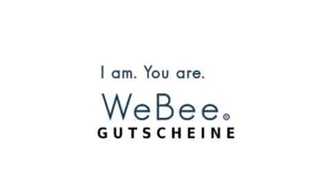 we-bee Gutschein Logo Seite