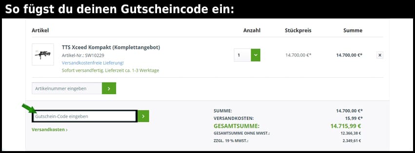 moderne-schiesslehre Gutschein einfuegen und sparen schwarz