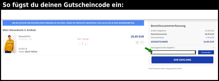 LC Waikiki Gutschein einfuegen und sparen schwarz