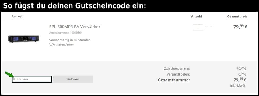 elektronik-star Gutschein einfuegen und sparen schwarz