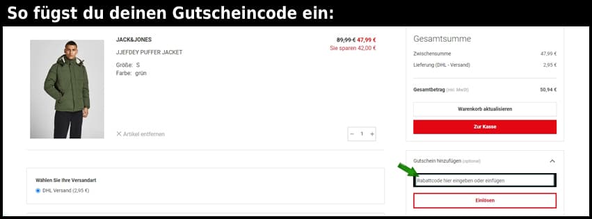 dodenhof Gutschein einfuegen und sparen schwarz