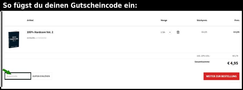 smashme Gutschein einfuegen und sparen schwarz