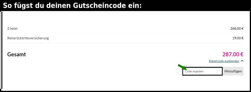 sembo Gutschein einfuegen und sparen schwarz