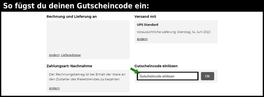 edel-optics Gutschein einfuegen und sparen schwarz