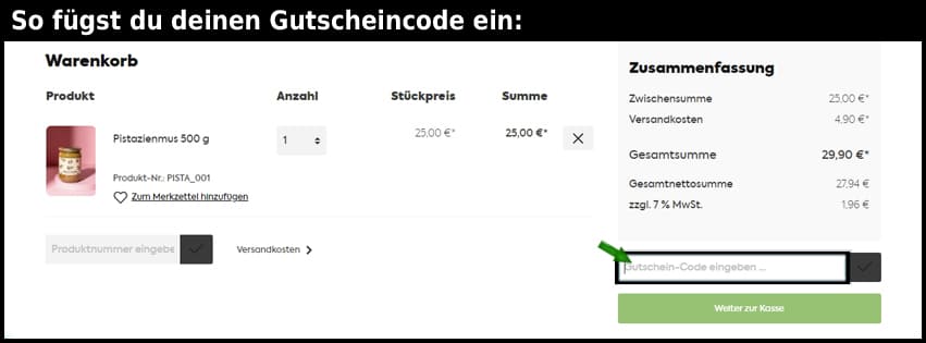 korodrogerie Gutschein einfuegen und sparen schwarz