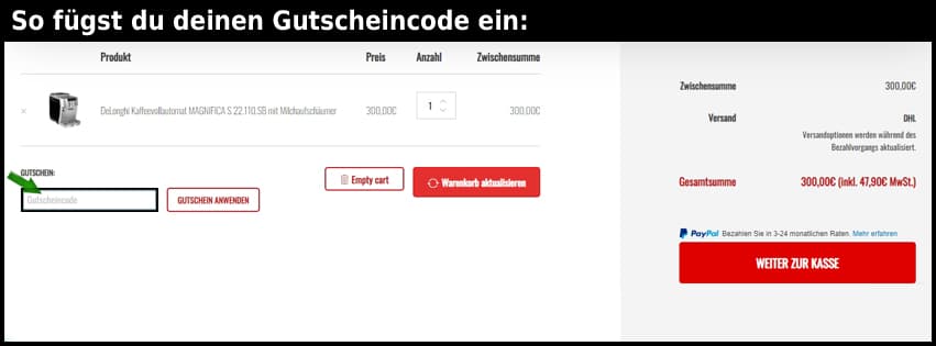 mediashop-wolter Gutschein einfuegen und sparen schwarz