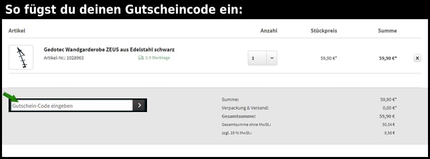 heimwerkertools.com Gutschein einfuegen und sparen schwarz