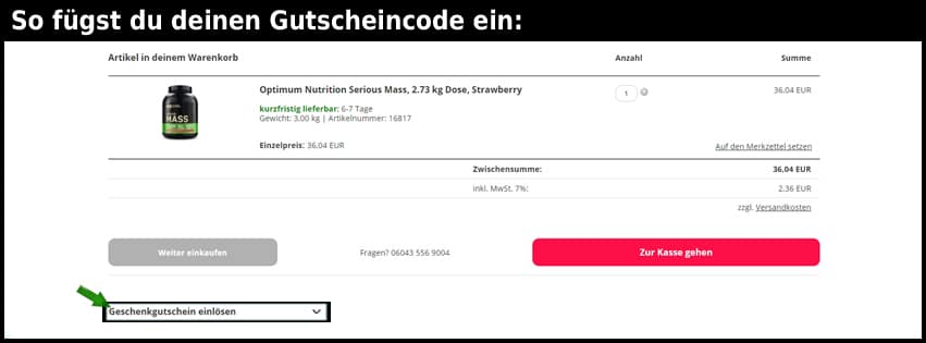 metasport Gutschein einfuegen und sparen schwarz