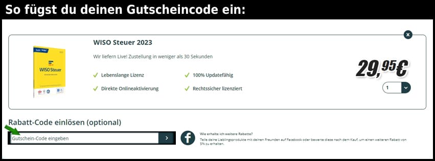 it-nerd24 Gutschein einfuegen und sparen schwarz