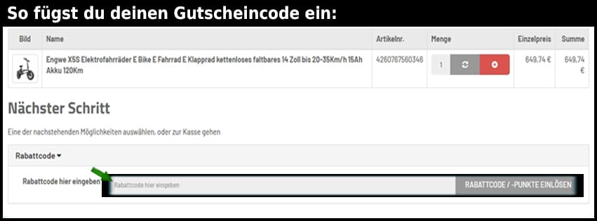 madatshop Gutschein einfuegen und sparen schwarz