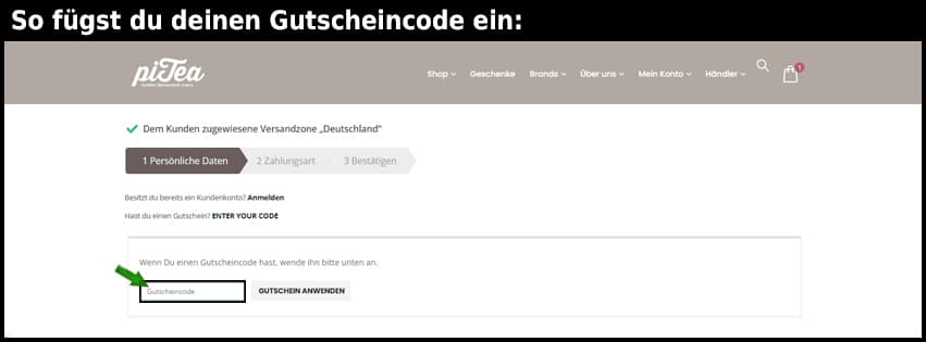pitea Gutschein einfuegen und sparen schwarz