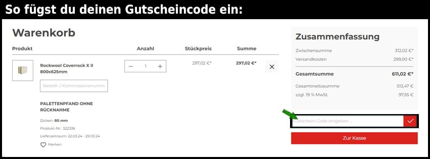 renowall Gutschein einfuegen und sparen schwarz