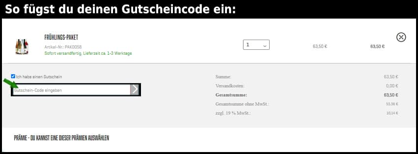 geileweine Gutschein einfuegen und sparen schwarz
