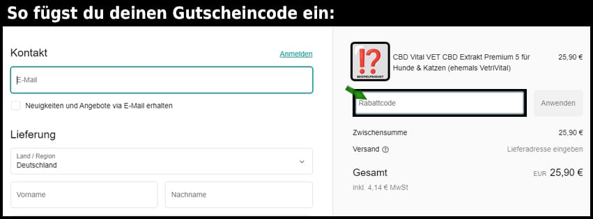 neurogold Gutschein einfuegen und sparen schwarz