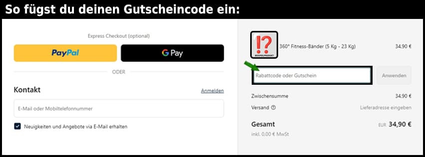 360gradfitness Gutschein einfuegen und sparen schwarz