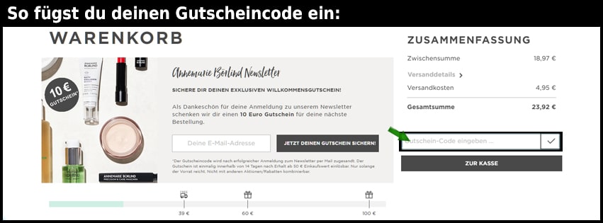 boerlind Gutschein einfuegen und sparen schwarz