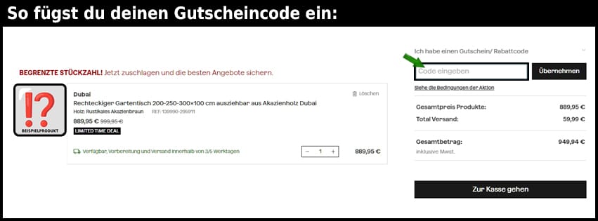 sklum Gutschein einfuegen und sparen schwarz