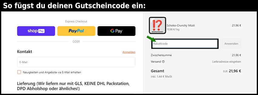 streich-muehle Gutschein einfuegen und sparen schwarz