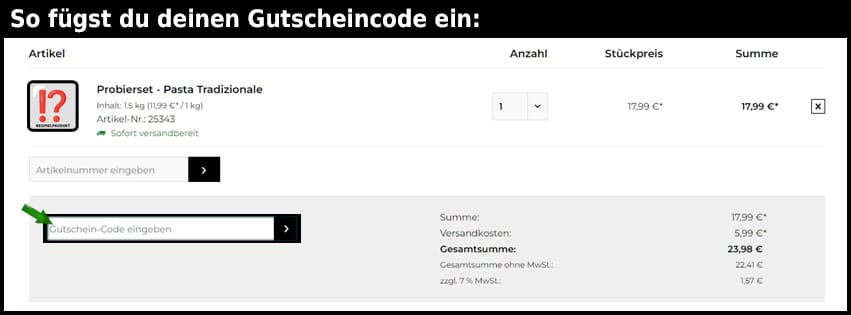 zerresgourmet Gutschein einfuegen und sparen schwarz