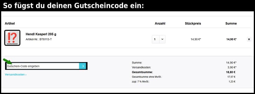 bioteaque Gutschein einfuegen und sparen schwarz