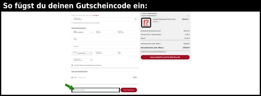 gartenmoebelgigant Gutschein einfuegen und sparen schwarz