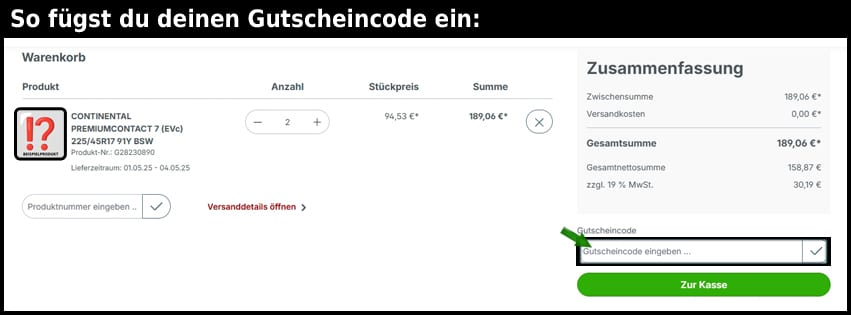 goodwheel Gutschein einfuegen und sparen schwarz