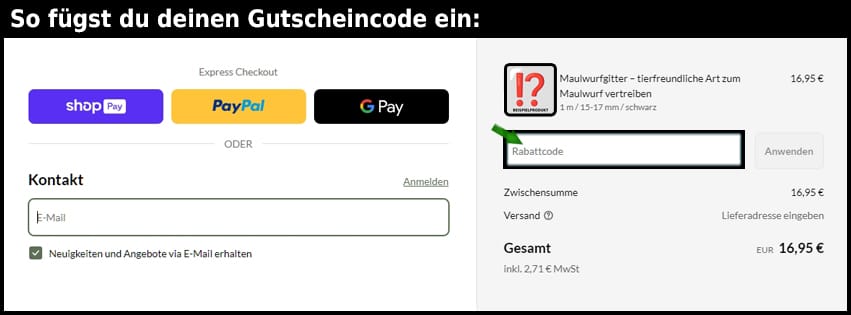 haga-welt Gutschein einfuegen und sparen schwarz