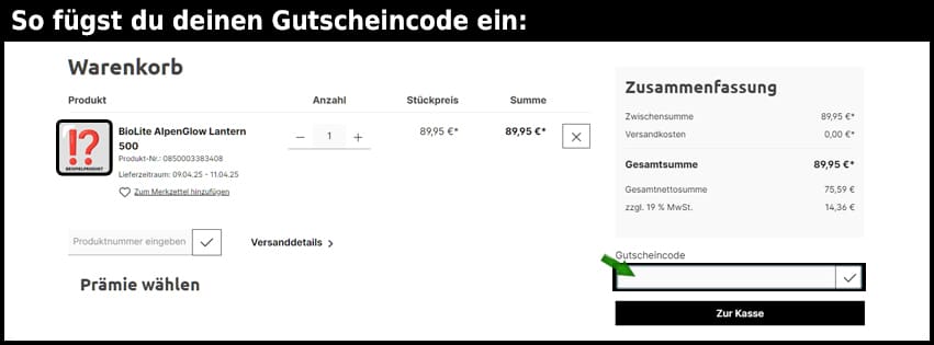 my-brand.shop Gutschein einfuegen und sparen schwarz