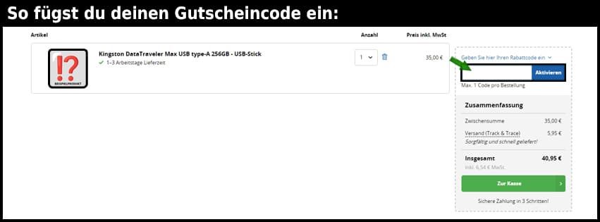 printabout Gutschein einfuegen und sparen schwarz