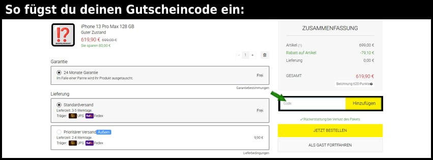 alloallo Gutschein einfuegen und sparen schwarz